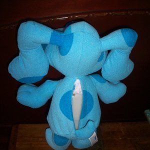 Vintage 1997 Blues Clues Talking Sing Along Blue 12" Plush Dog Tyco WORKS